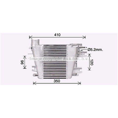 Intercooler aria alluminio - ad,