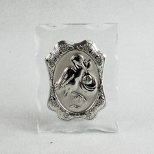 26633 Bomboniere 6pezzi Icona in vetro Confettata Nascita Battesimo Cicogna con