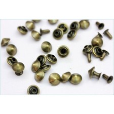 250pz borchie a cono con rivetto colore bronzo misura diametro 8mm