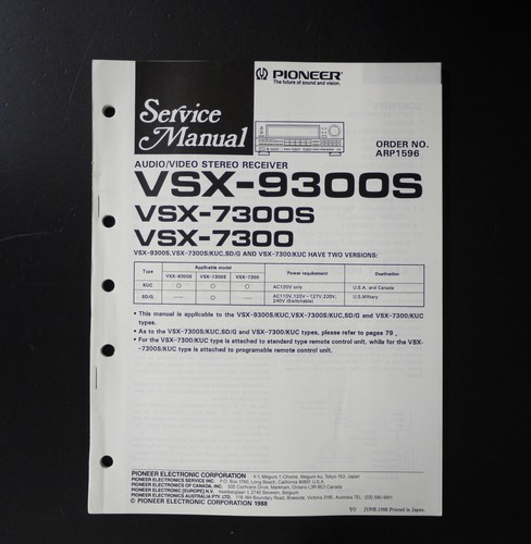 Originale pioneer vsx 9300s - originale, vsx-9300s