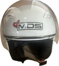 Casco Bianco Mds Jet Taglia XS 53 - 54 Sfoderabile