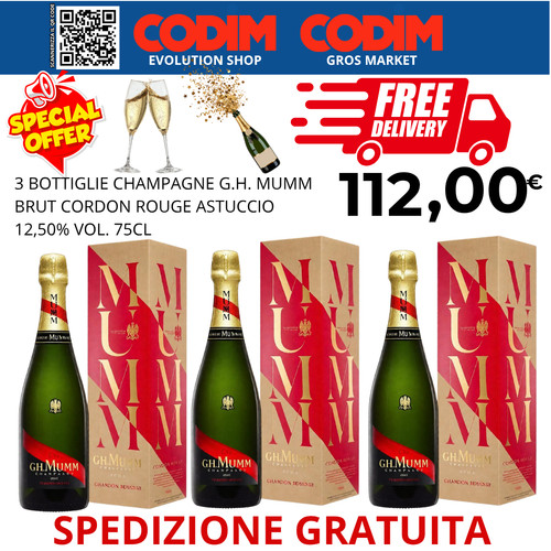 Bottiglie champagne h - bottiglie, g.h