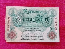 Banconota Germania 50 Mark 1910 - 7 cifre rosse - pick#41 - Circolata