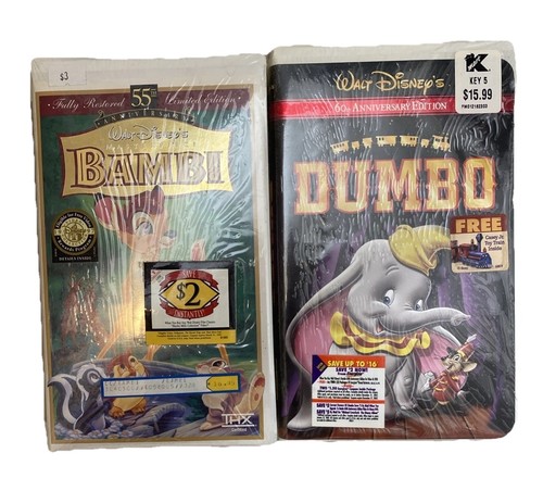 Bambi dumbo vhs lot disney - bambi,