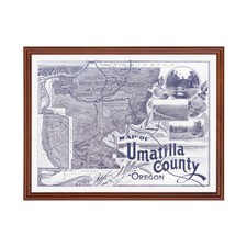 Vecchia mappa della contea di