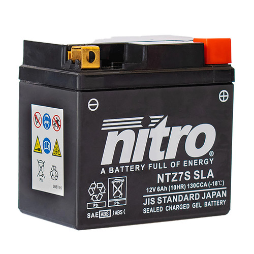 Batteria nitro 12v 6ah ytz7s - batteria,