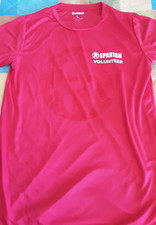 SPARTAN RACE MAGLIA T-SHIRT TECNICA MANICA CORTA ROSSA TAGLIA L VOLUNTEER