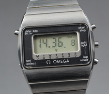 Omega LCD Digital Watch 196.0052 Cal.1620 anni 70 acciaio inox vintage raro