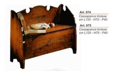 Cassapanca Tirolese in Arte Povera