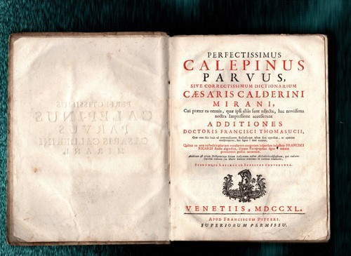 Perfectissimus calepinus - perfectissimus,