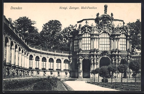 Cartolina dresda padiglione - cartolina, dresda,