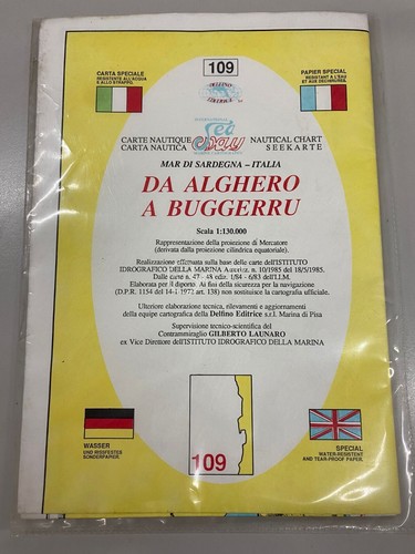Carta nautica 109 da - n.,