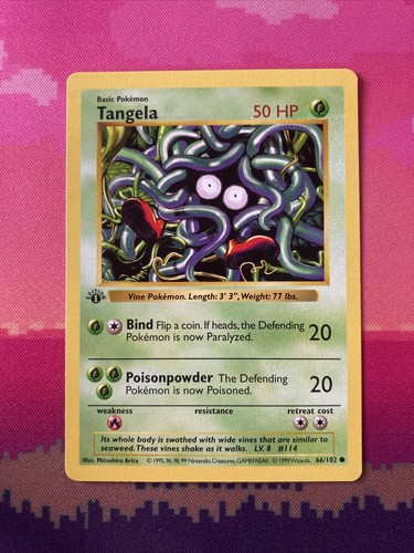 Pokemon card tangela - card,