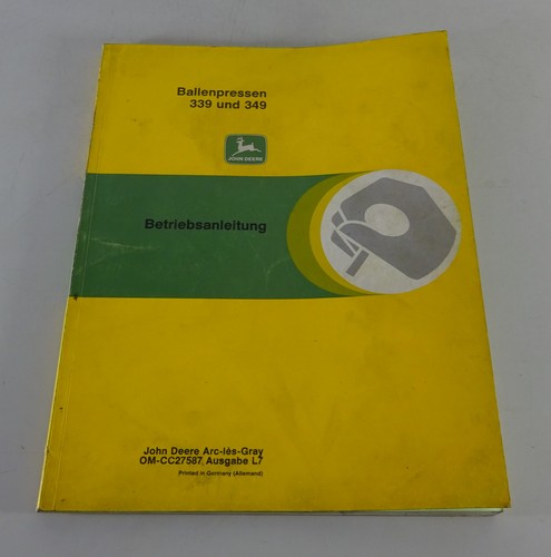 Manuale istruzioni john deere - istruzioni,