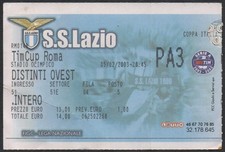 BIGLIETTO STADIO TICKET LAZIO