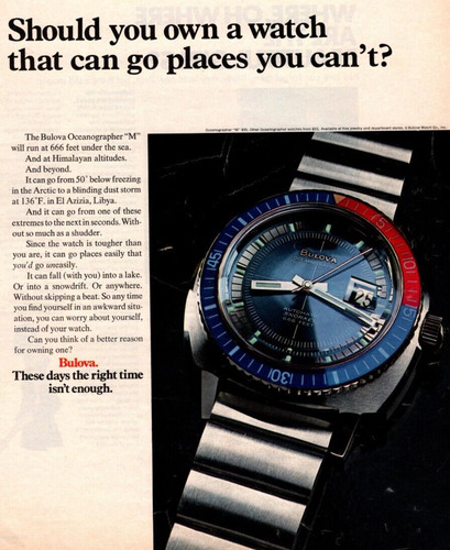 1970 bulova oceanographer - 1970,
