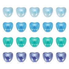 20Pcs Porcelain Heart Beads