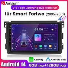 6+128G Android14 Carplay per Benz Smart Fortwo 451 05-2015 autoradio GPS navigatore BT