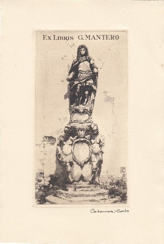 Exlibris bookplate incisione - exlibris,
