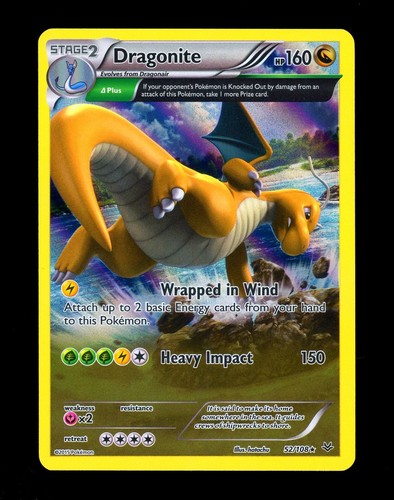 Carta pokemon dragonite cieli - carta,