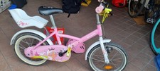Bicicletta da bambina Btwin, 20", rosa. Incluso casco praticamente nuovo