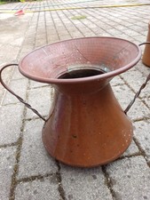 Conca Abruzzese in rame martellato. Artigianato italiano. H 25 Cm