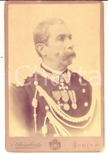 1880 ca TORINO REGIO ESERCITO Ritratto di alto ufficiale decorato - SCHEMBOCHE