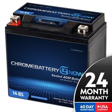Chrome Battery YTX14-BS