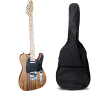 Chitarra elettrica telecaster natural legno con Custodia