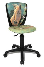 Sedia da scrivania per bambini sedia girevole Topstar High S'cool verde cavalli MERCE NUOVA