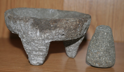 Antico mortaio pestello in - pestello,
