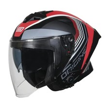 Casco Jet Origine Aprica BT INTERFONO BLUETOOTH  Shade Rosso Nero Opaco