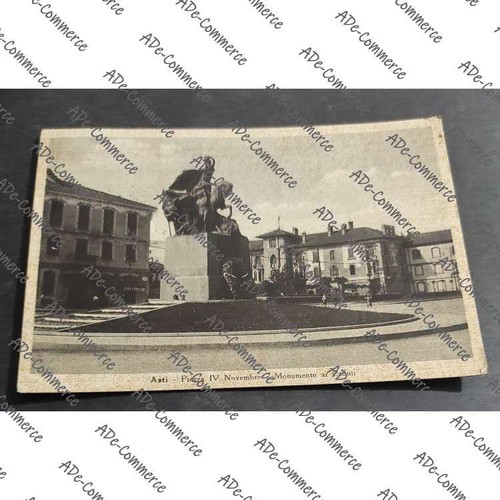 Cartolina asti piazza iv - cartolina,