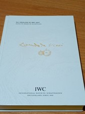 LIBRO CATALOGO ORIGINALE OROLOGI IWC SCHAFFAUSEN EDIZIONE 2007