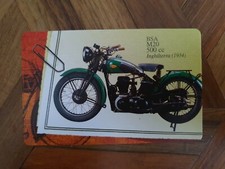 SCHEDA TELEFONICA MOTO - BSA M20  MOTORBIKE PHONECARD