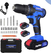 Trapano a batteria con accessori e valigetta DAYPLUS