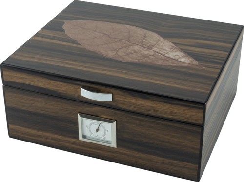 Humidor con foglia decorativa