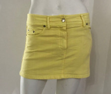 DENNY ROSE Gonna minigonna gialla - Varie taglie 