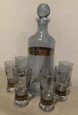 Bottiglia Cristallo Argento 925 BICCHIELLI Made Italy Vintage Bicchieri