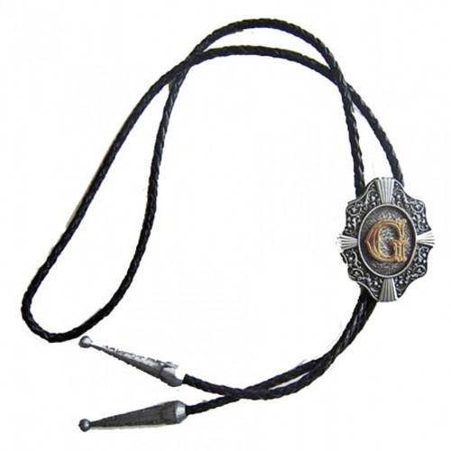 Western bolo tie con lettera - bolo,