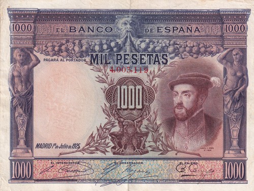 Espagne 1000 pesetas carlos - espagne,