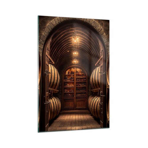 Quadro vetro 70x100cm vino - su,