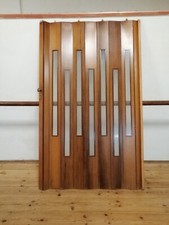 PORTE PORTA A SOFFIETTO IN PVC 120x216 CON FINESTRE IN PVC 