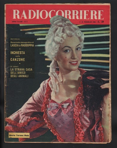 Radiocorriere 1956 lascia o - radiocorriere, 6/1956