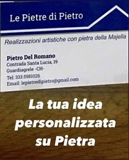 Logo personalizzato su PIETRA immagine frase idea regalo quadro stemma lampada