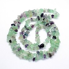 40pz chips perline pietre dure in Fluorite naturale 5-8mm bijoux