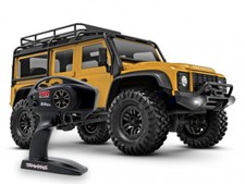 Traxxas TRX-4M Land Rover Defender 1:18 RTR 4WD Mini RC Crawler Tan spazzolato con 