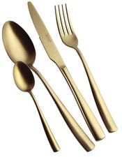 Salvinelli Time oro Ice, set 6 cucchiaio tavola in acciaio 18/10, trattamento pv