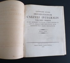 1824 Leonard Euler Integral