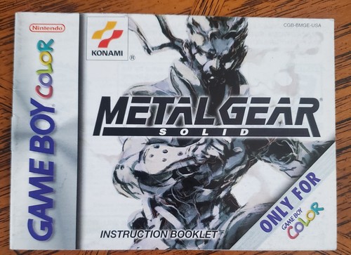 Game boy color metal gear - game,